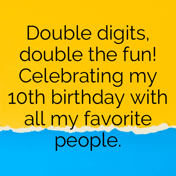 10th Birthday Captions Photo For Instagram-O1QlwK