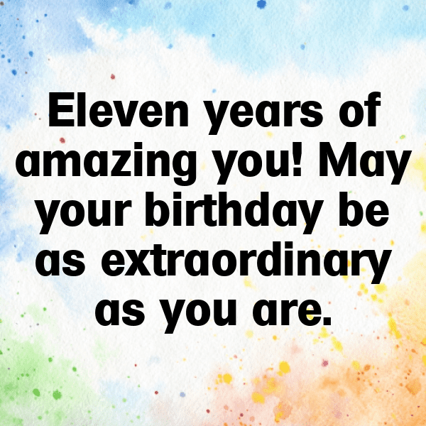 11th Birthday Captions Photo For Instagram-k1YCEM