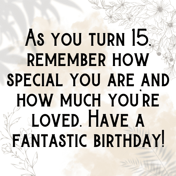 15th Birthday Captions Image For Instagram-aguaVm