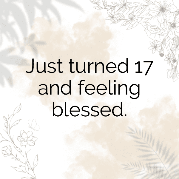 17th Birthday Captions Photo For Instagram-UkZtwX