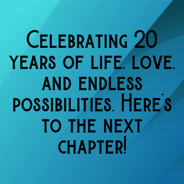 306+ 20th Birthday Captions For Instagram (Best, Funny & Short) 10 20th Birthday Captions Image For Instagram-dYRw60