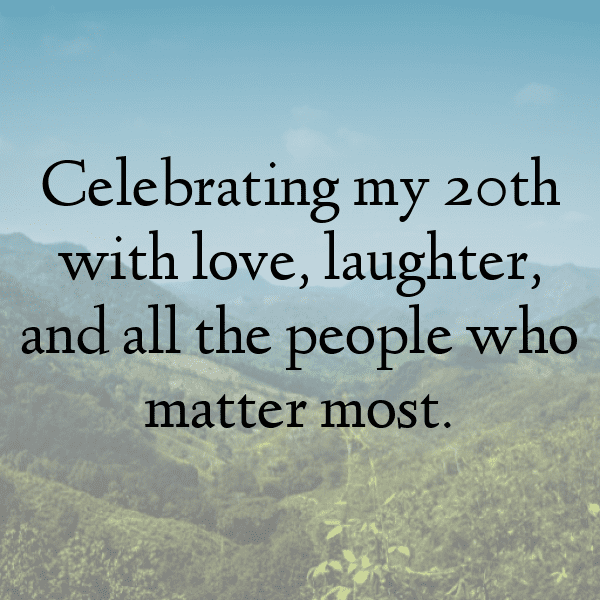 306+ 20th Birthday Captions For Instagram (Best, Funny & Short) 11 20th Birthday Captions Photo For Instagram-KVh4oB