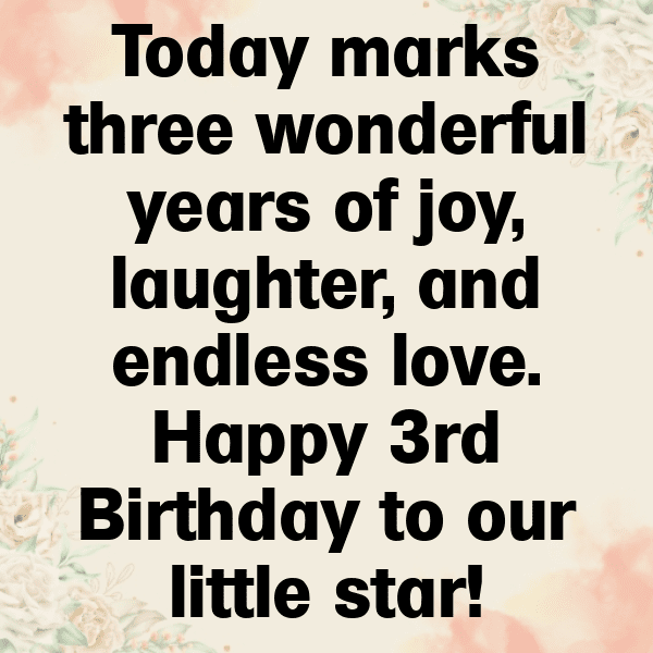 3rd Birthday Captions Image For Instagram-Ggfvtg