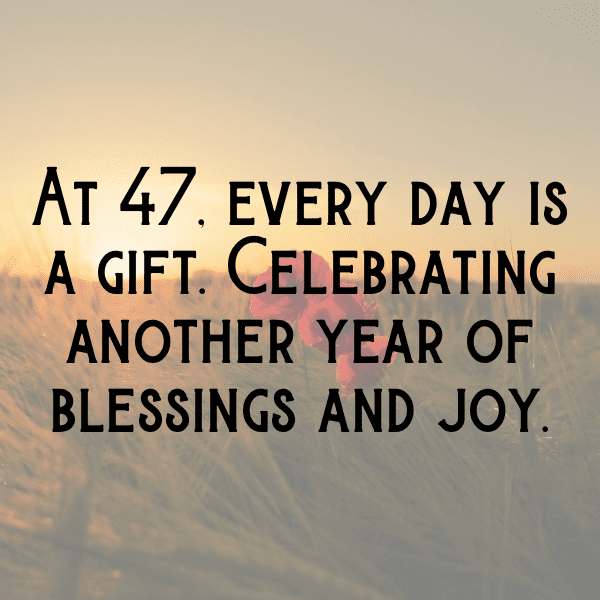 47th Birthday Captions Photo For Instagram-QNY2QV