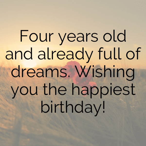 4th Birthday Captions Image For Instagram-XINFNB