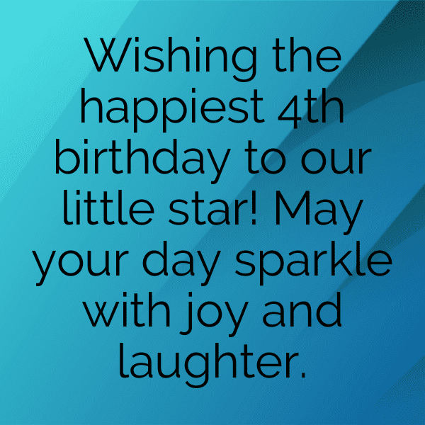 4th Birthday Captions Photo For Instagram-LdjS5e