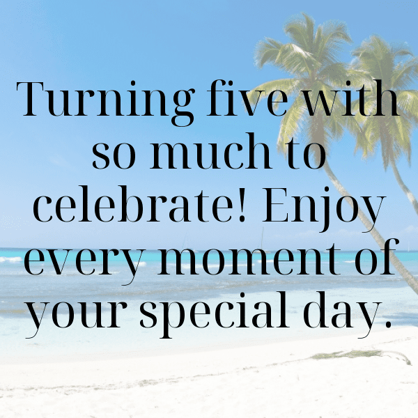 5th Birthday Captions Photo For Instagram-WLYW4f