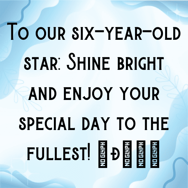 6th Birthday Captions Photo For Instagram-iTv3n8