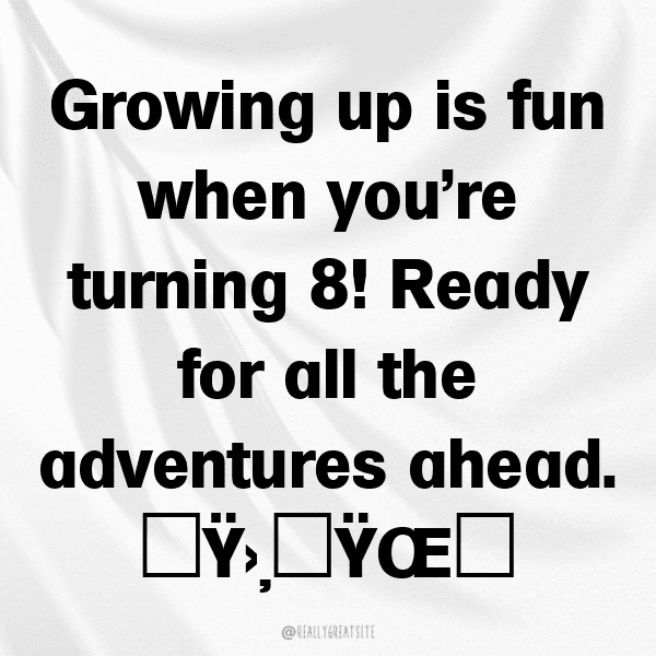 8th Birthday Captions Photo For Instagram-tONRY3