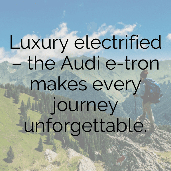 Audi e-tron Captions Photo for Instagram-D8SYG8