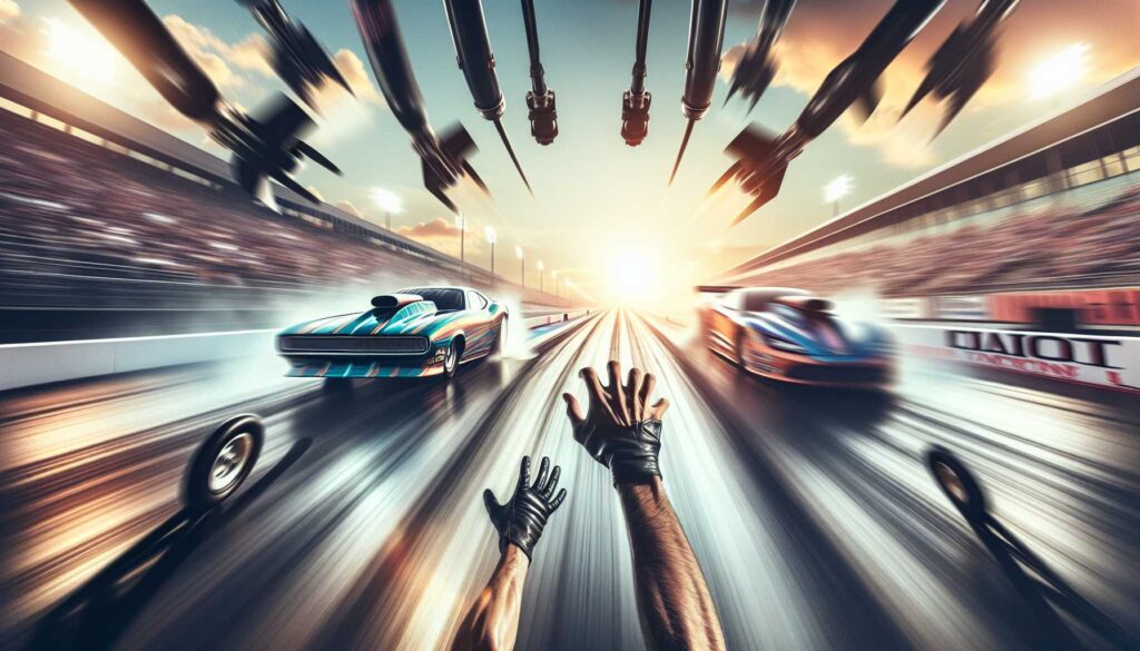 drag racing captions for instagram - featured image