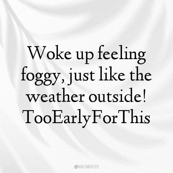 Foggy Morning Captions Image for Instagram-XCqWrD