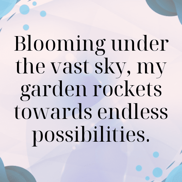 Garden Rocket Captions Image For Instagram-72517W