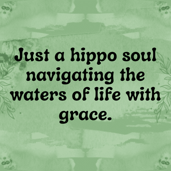 Hippopotamus Captions Photo For Instagram-2ZXSG9