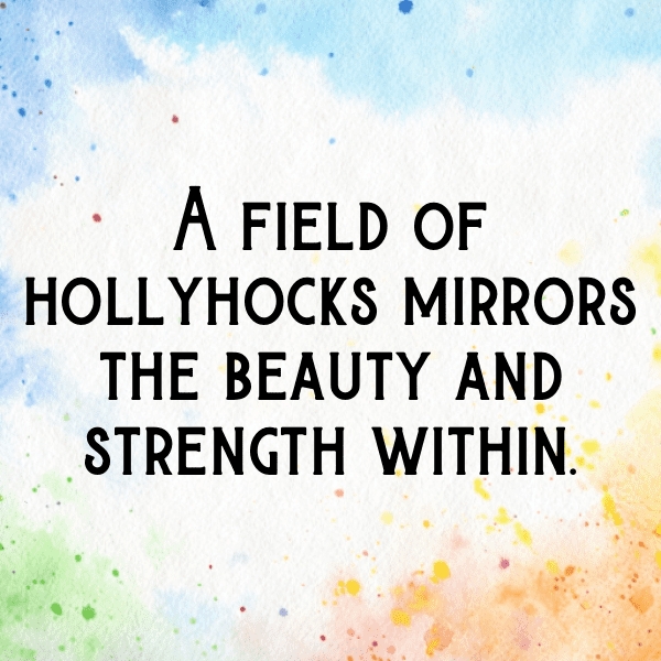 Hollyhock Captions Photo For Instagram-vsSJAl