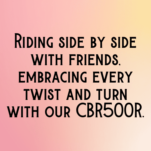 278+ Honda CBR500R Captions for Instagram (Best, Funny & Short) 7 Honda CBR500R Captions Photo for Instagram-spweJm