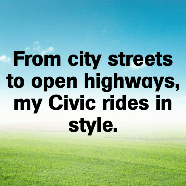 240+ Honda Civic Captions for Instagram (Best, Funny & Short) 13 Honda Civic Captions Photo for Instagram-s9P5Mm