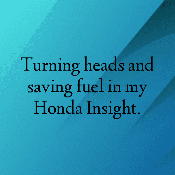 Honda Insight Captions Image for Instagram-SEZscz