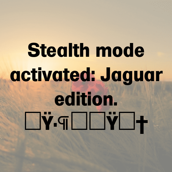 Jaguar Captions Photo For Instagram-Dt612s