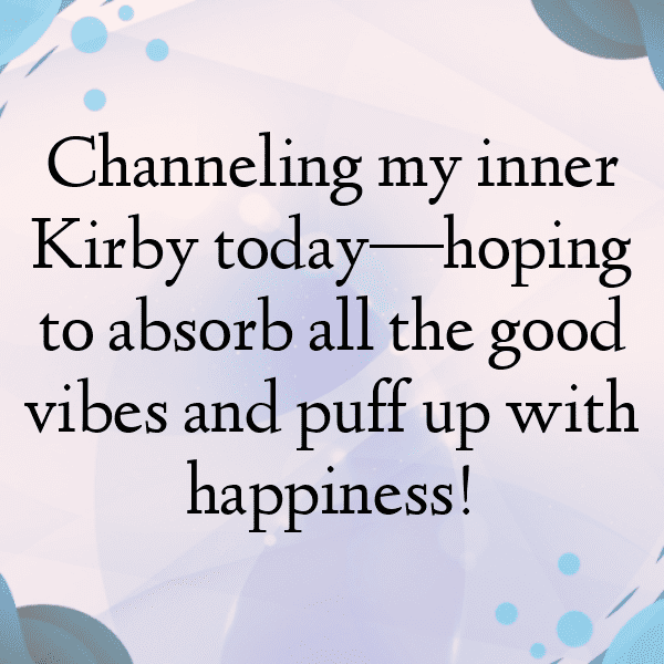 256+ Kirby Captions for Instagram (Best, Funny & Short) 2 Kirby Captions Image for Instagram-W6KMK8