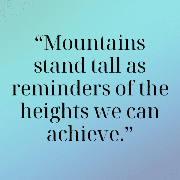 Mountain Trek Captions Image for Instagram-wRAb6i