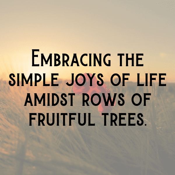 Orchard Visit Captions Photo for Instagram-f5JOym