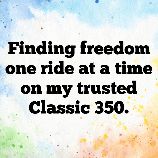 Royal Enfield Classic 350 Captions Image for Instagram-X0LTJq