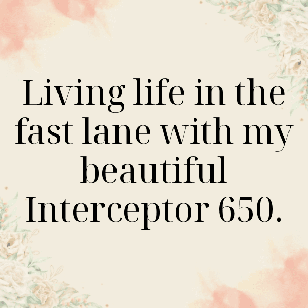 231+ Royal Enfield Interceptor 650 Captions for Instagram (Fresh & Trendy) 8 Royal Enfield Interceptor 650 Captions Image for Instagram-PUarLQ