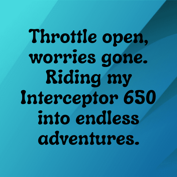 231+ Royal Enfield Interceptor 650 Captions for Instagram (Fresh & Trendy) 9 Royal Enfield Interceptor 650 Captions Photo for Instagram-ocB8VK