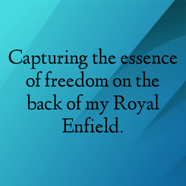 Royal Enfield Meteor 350 Captions Image for Instagram-clyNVM