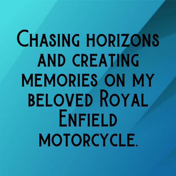 Royal Enfield Meteor 350 Captions Photo for Instagram-Bjtt7o