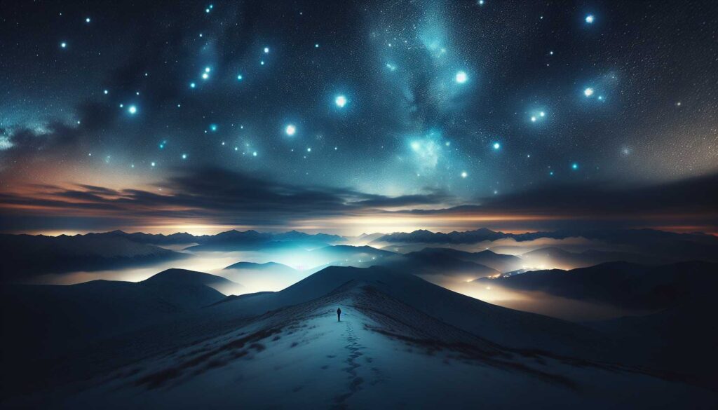 starry sky captions for instagram - featured image