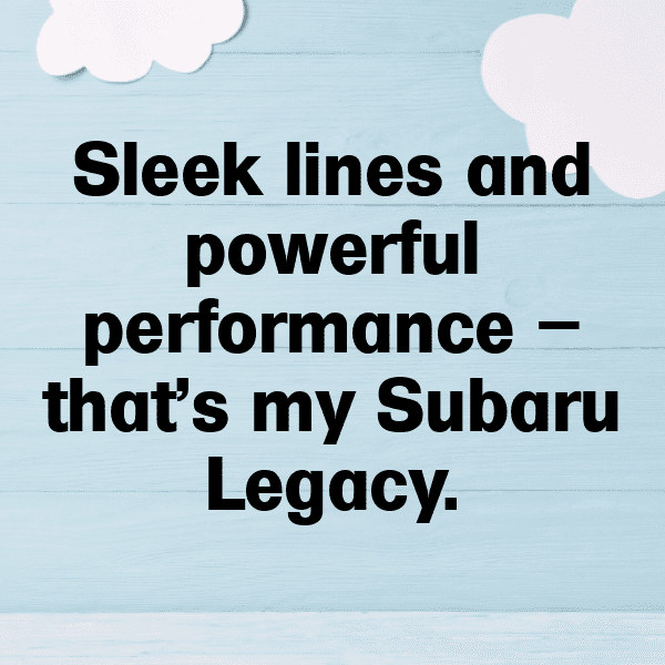Subaru Legacy Captions Photo for Instagram-K3GFcP