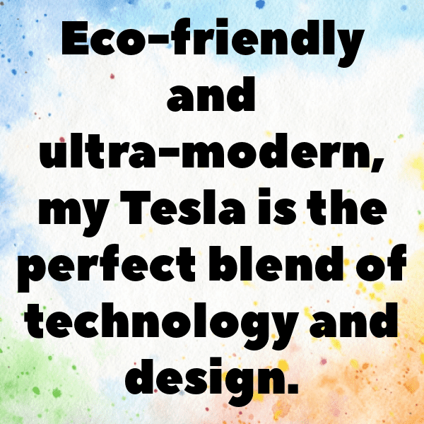 Tesla Model 3 Captions Image for Instagram-BHQlSw