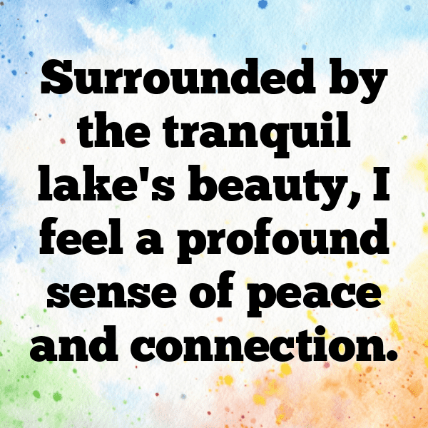 Tranquil Lake Captions Image for Instagram-915MoM