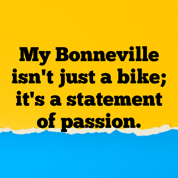 285+ Triumph Bonneville Captions for Instagram (Short, Trending & Viral) 9 Triumph Bonneville Captions Image for Instagram-HheW2p