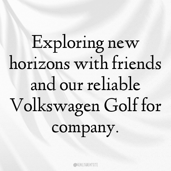 Volkswagen Golf Captions Image for Instagram-G4vTVu