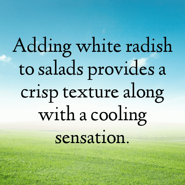 White Radish Captions Image For Instagram-HCU46R